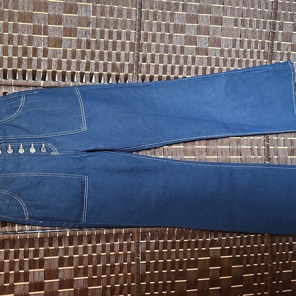 Veronica Beard Dark Blue Flare Jeans - Picture 1 of 6